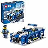 Lego 60312 City Polizeiauto, Polizei-Spielzeug ab 5 Jahren, Geschenk für Kinder mit Polizisten-Minifigur, Abenteuer-Serie, kreatives Kinderspielzeug für Jungen und Mädchen